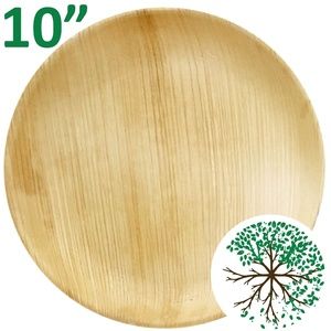 Disposable palm leaf 10 inch plates 25pcs